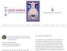 Tablet Screenshot of legion-mariens.at
